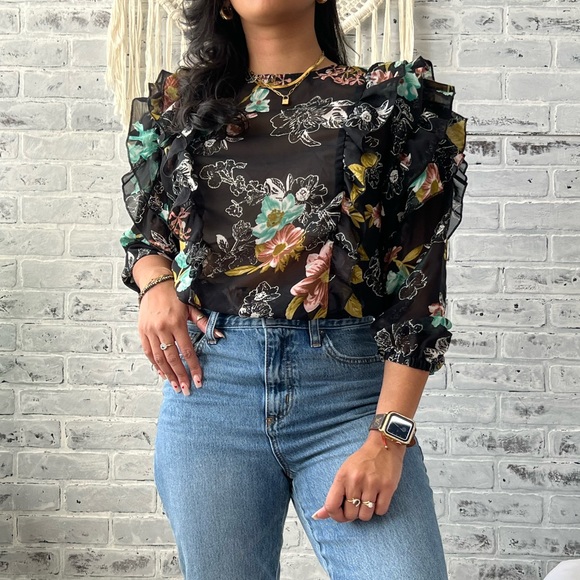 Super Cute, Truth NYC Sheer Blouse - Picture 3 of 9